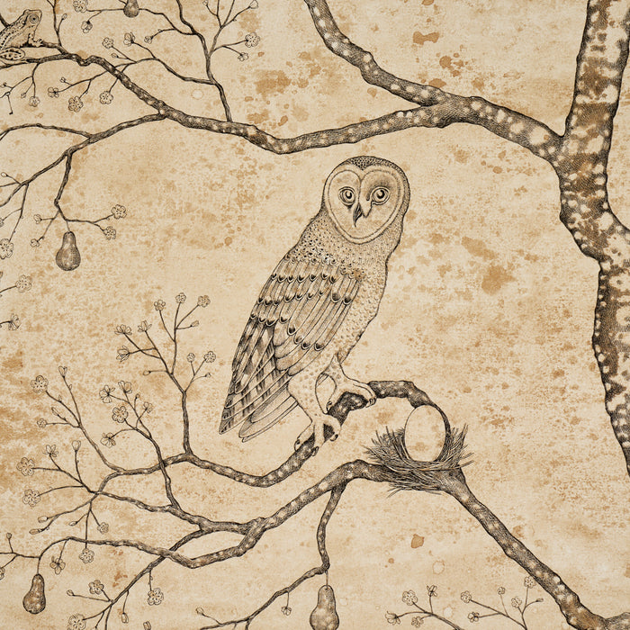 Schumacher Custis Orchard Leaf Wallpaper Sample 5017341