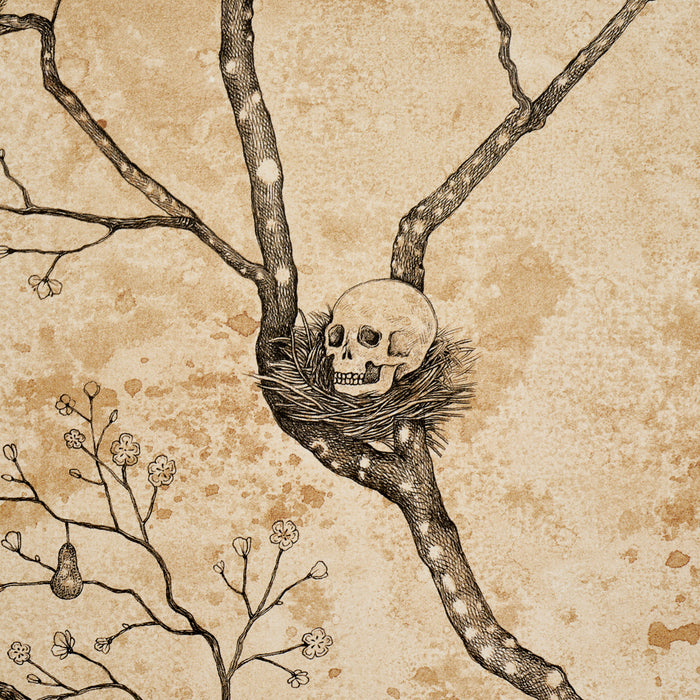 Schumacher Custis Orchard Leaf Wallpaper Sample 5017341