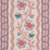 Schumacher Parvati Floral Stripe Vermillion Wallpaper Sample 5017331