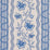 Schumacher Parvati Floral Stripe Delft Wallpaper Sample 5017332