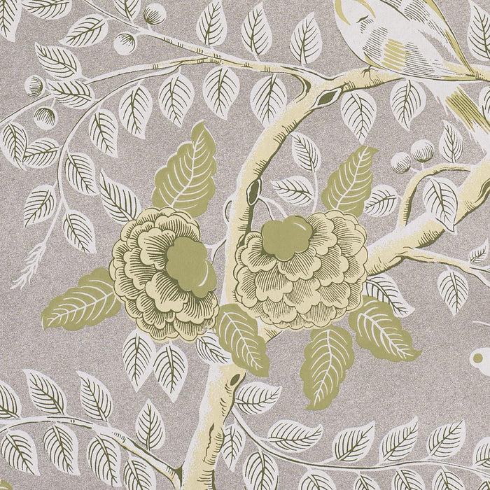 Schumacher Tole Bird Spring Wallpaper Sample 5017542
