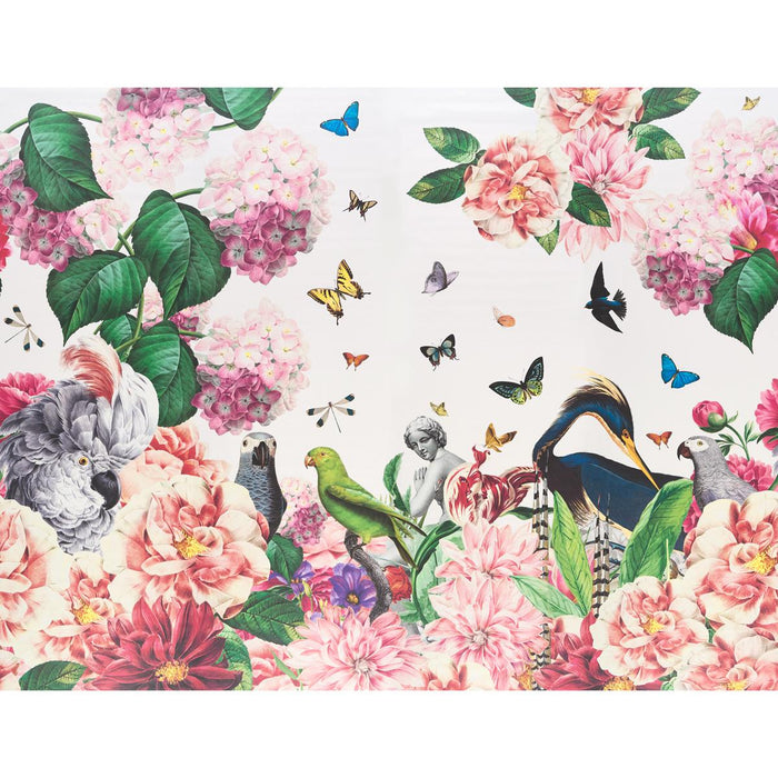 Schumacher Flores Paradisi Panel Set Rose & Peony Wallpaper 5017560