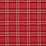 Schumacher Check Rustique Cranberry Fabric 50202