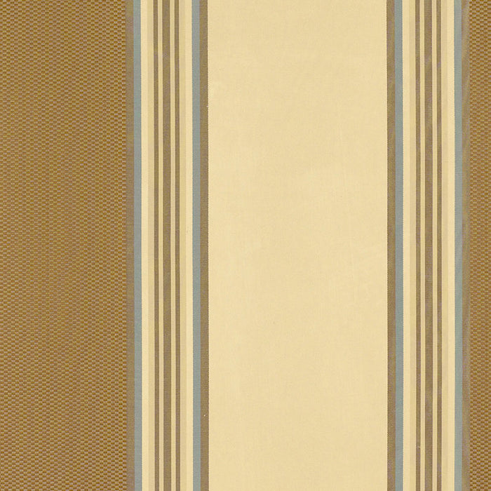 Schumacher Ava Silk Stripe Mocha Fabric Sample 52370