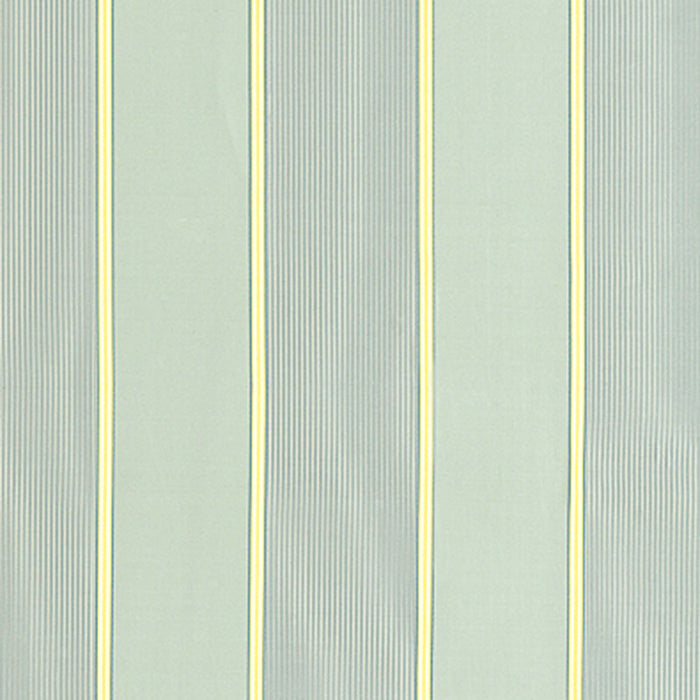Schumacher Sophia Silk Stripe Aqua Fabric Sample 52710