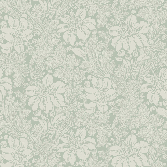 Schumacher Acanthus Garden Sage Wallpaper 5350
