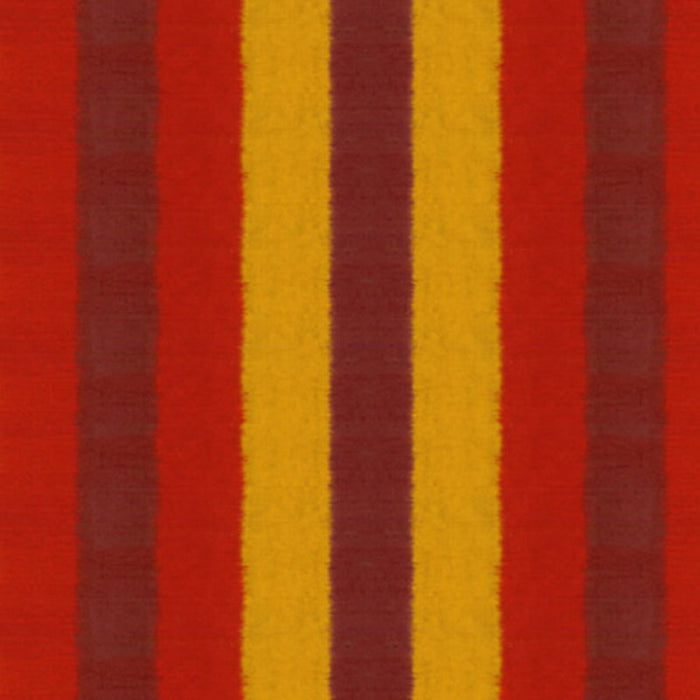 Schumacher Kareena Ikat Stripe Henna Fabric 54021