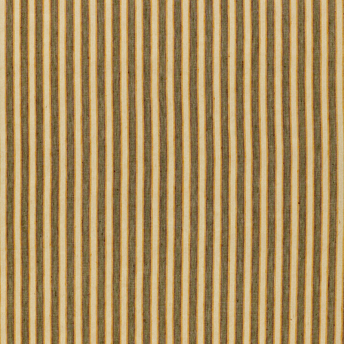 Schumacher Wainscott Linen Stripe Azure Fabric 54170