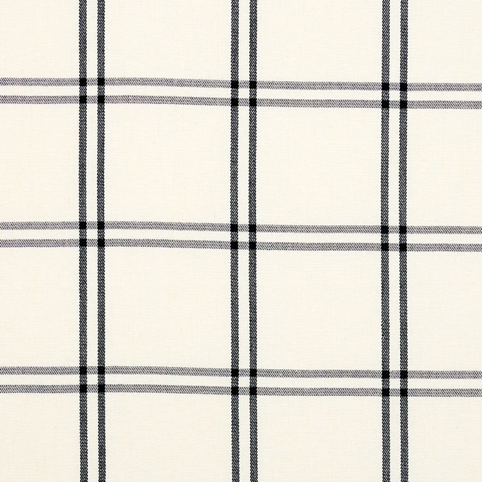 Schumacher Luberon Plaid Black Fabric 55718