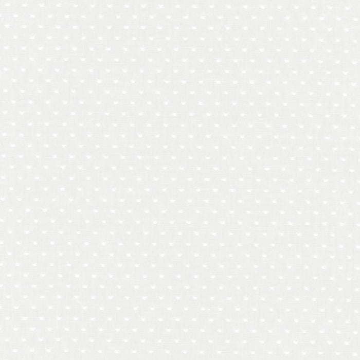 Schumacher Rosabel Dot Sheer White Fabric 55990