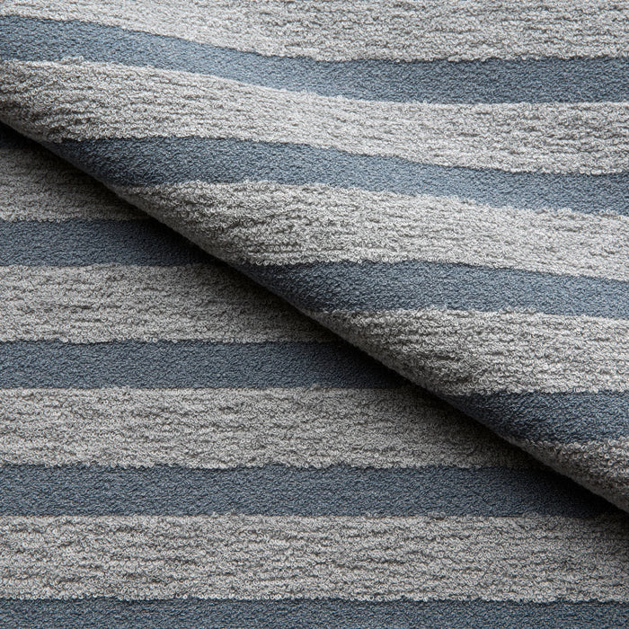 Link Outdoor Lido Stripe Blue Steel Fabric Sample 560-55