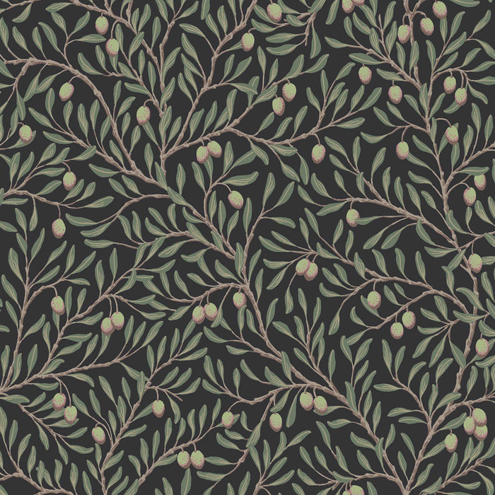 Schumacher OlivtrAD Spruce And Midnight Wallpaper 5706