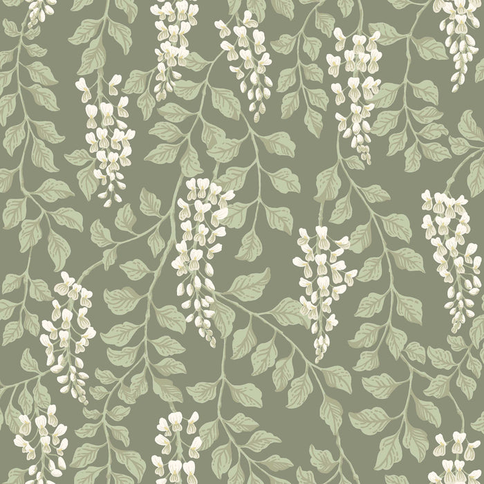 Schumacher BlaRegn Sage Wallpaper 5710