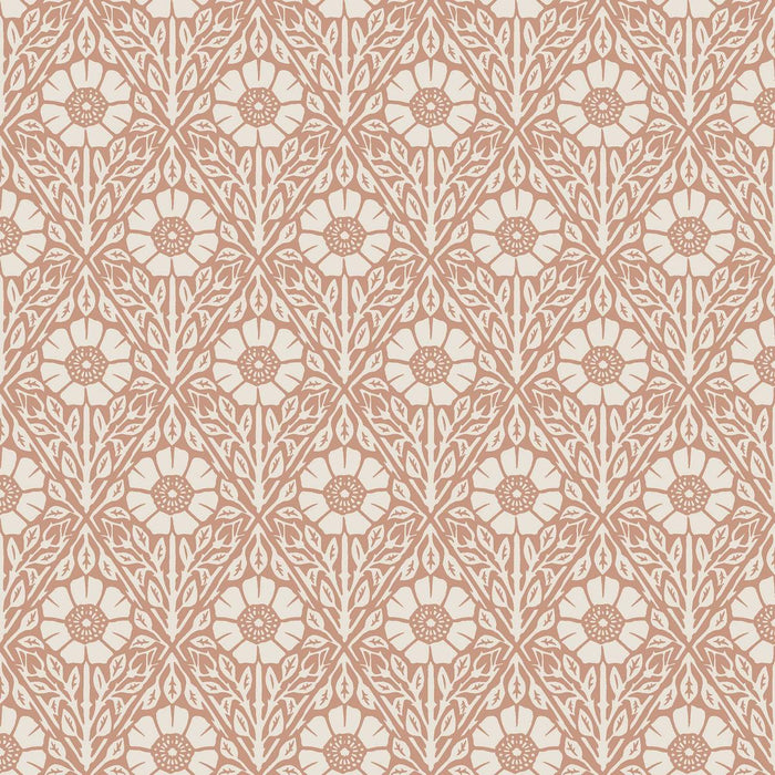 Schumacher Nyponros Terracotta Wallpaper 5812