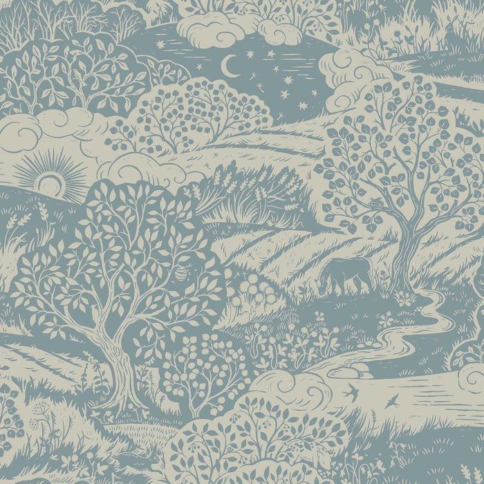 Schumacher Solängen Slate Wallpaper 5828