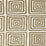 China Seas Ziggurat Gold Metallic Fabric Sample 6170-23