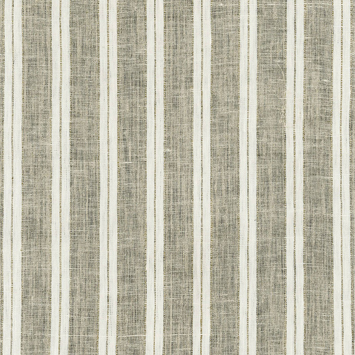 Schumacher Hillsborough Stripe Sheer Natural Fabric 62120