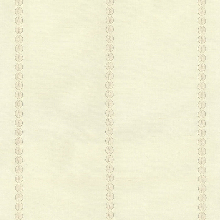 Schumacher Gabrielle Embroidery Limestone Fabric Sample 62205