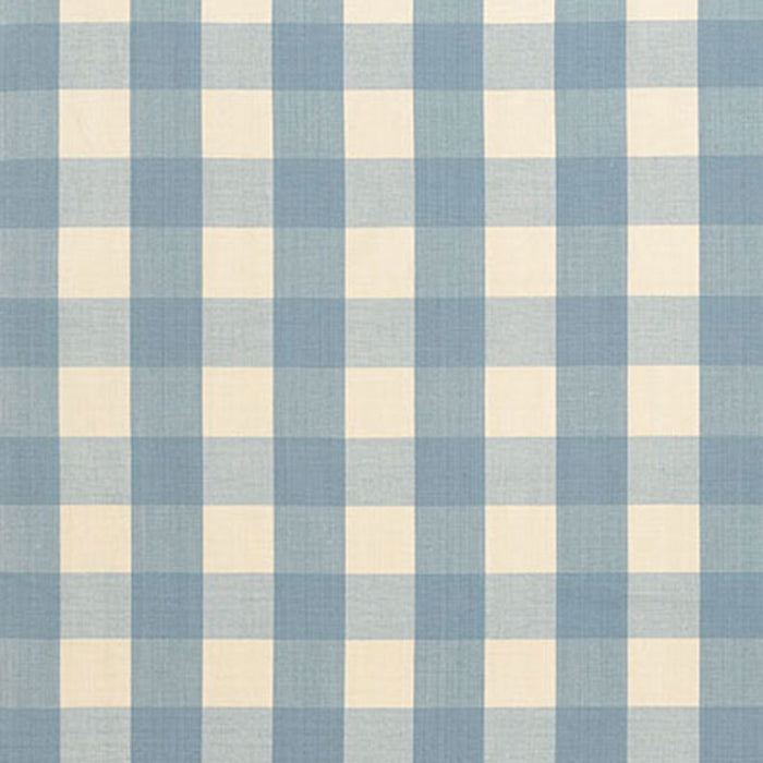 Schumacher Camden Cotton Check Chambray Fabric Sample 63038