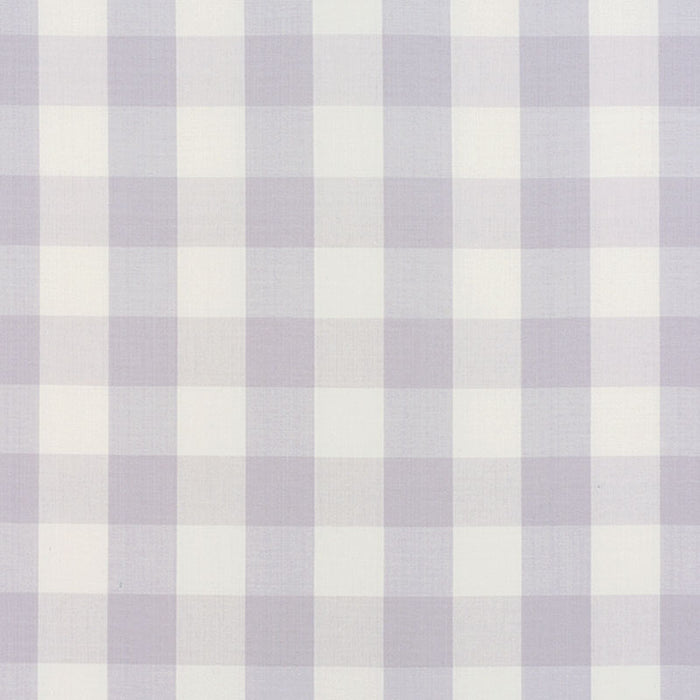 Schumacher Camden Cotton Check Lilac Fabric Sample 63046