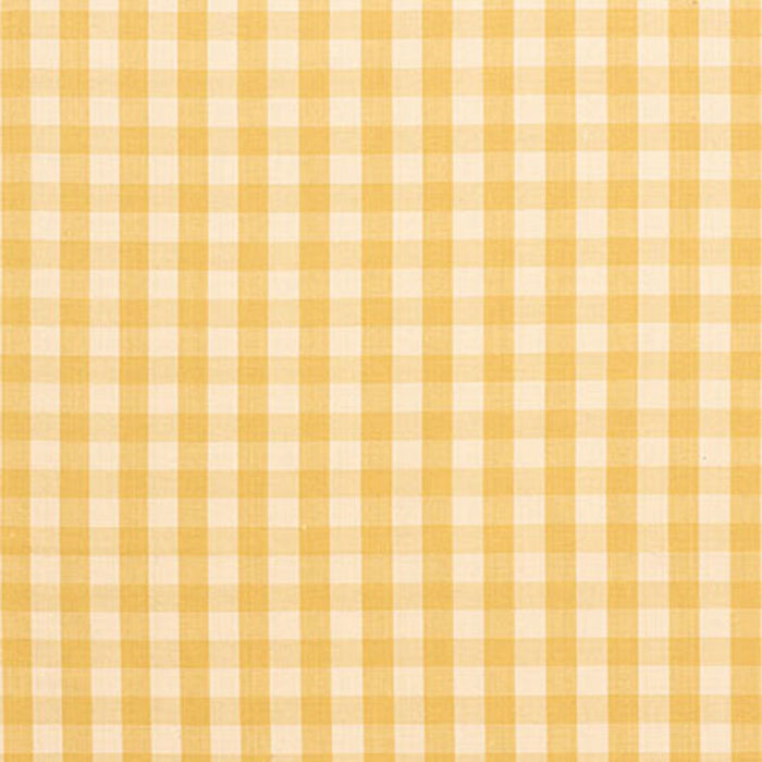 Schumacher Elton Cotton Check Straw Fabric Sample 63052
