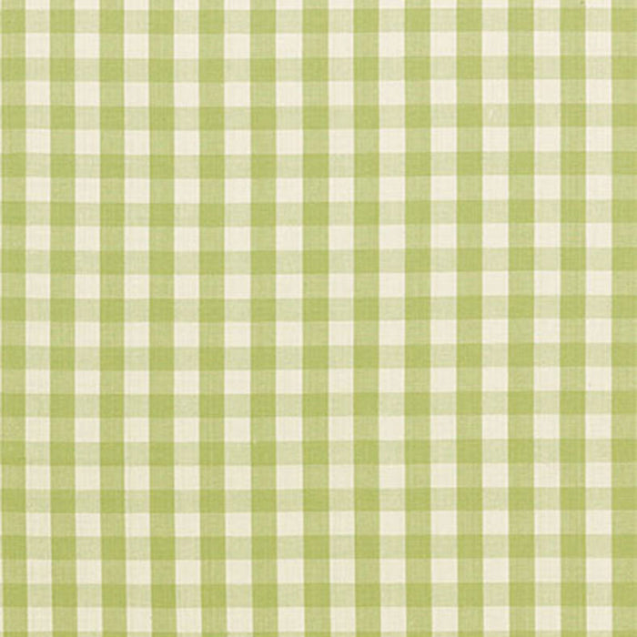 Schumacher Elton Cotton Check Sage Fabric Sample 63056