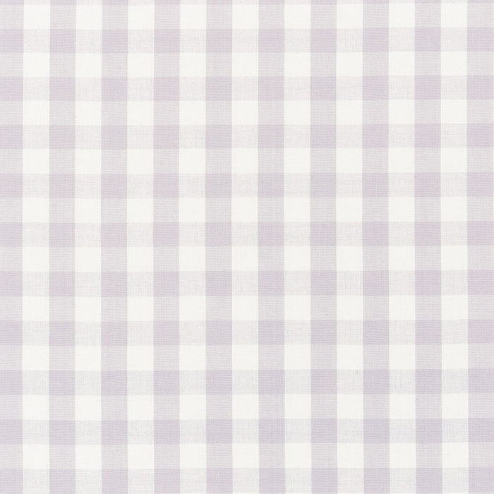 Schumacher Elton Cotton Check Lilac Fabric 63067