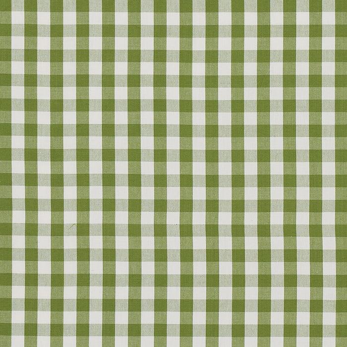 Schumacher Elton Cotton Check Leaf Fabric 63071