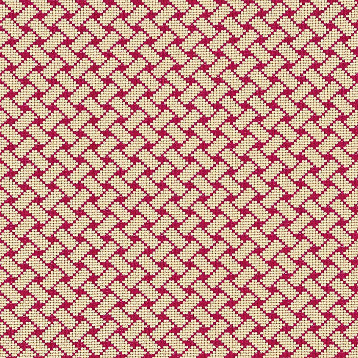 Schumacher Bristol Weave Epingle Carmine Fabric 63395