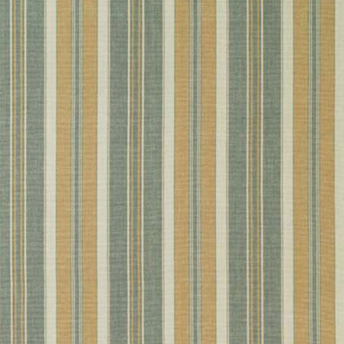 Schumacher Hudson Stripe Aqua Fabric 63432