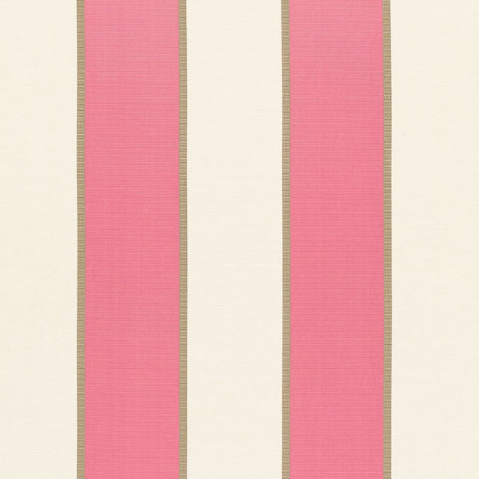 Schumacher Montebello Stripe Berry Fabric 64785