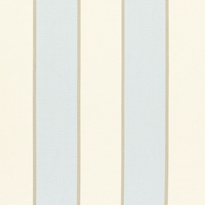 Schumacher Montebello Stripe Azure Fabric 64786