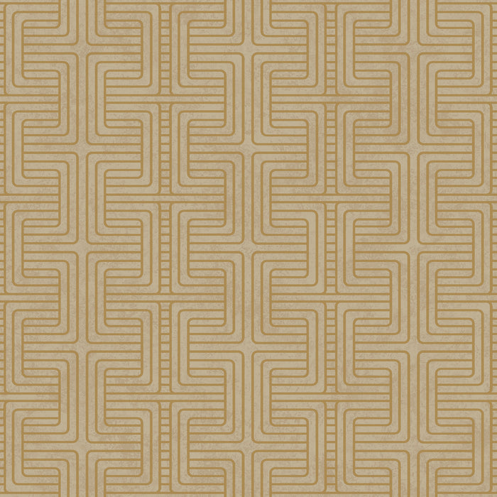 Schumacher Geo Tribe Gold Wallpaper 6481