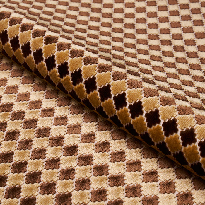 Schumacher Marrakesh Velvet Chocolate Brown Fabric 65646