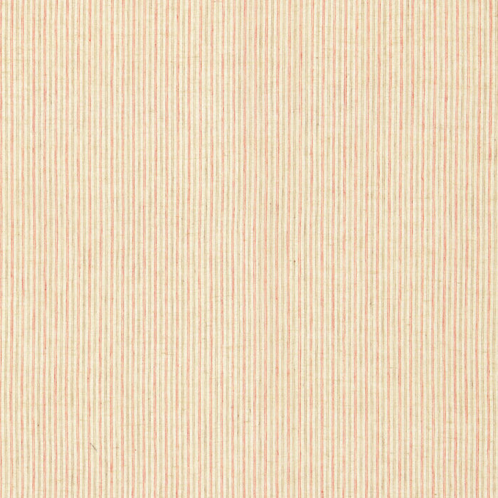 Schumacher Mackay Linen Stripe Sheer Red Earth Fabric 65990
