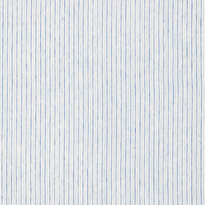 Schumacher Mackay Linen Stripe Sheer Sky Fabric 65993