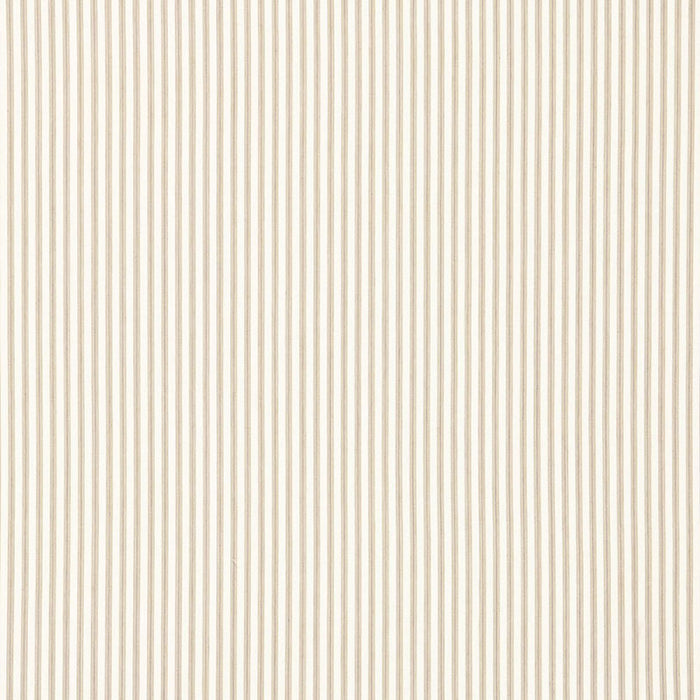 Schumacher Wellfleet Ticking Stripe Pebble Fabric 66020