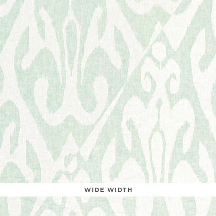 Schumacher Tokat Weave Aqua Fabric 66101