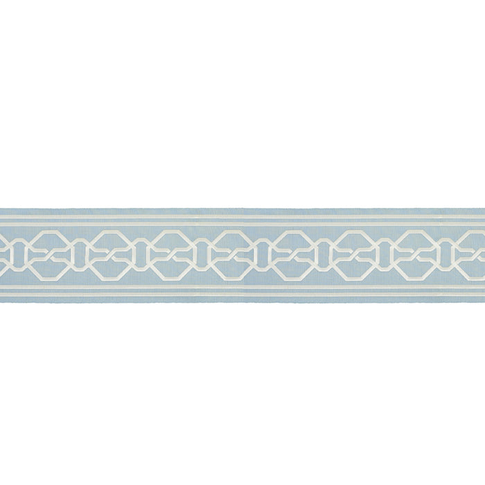 Schumacher Malmaison Tape Sky Trim Sample 66158