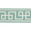 Schumacher Octavius Tape Aqua Marine Trim Sample 66161