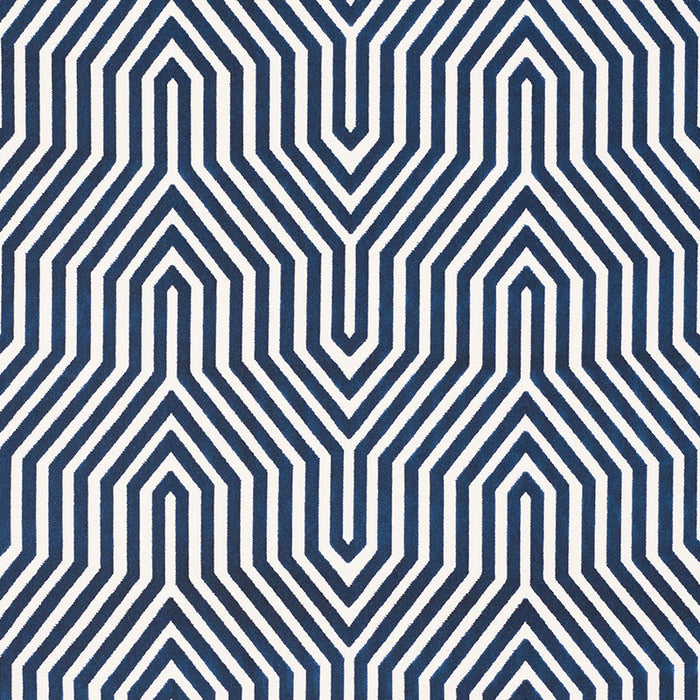 Schumacher Vanderbilt Velvet Bleu Fabric 66194