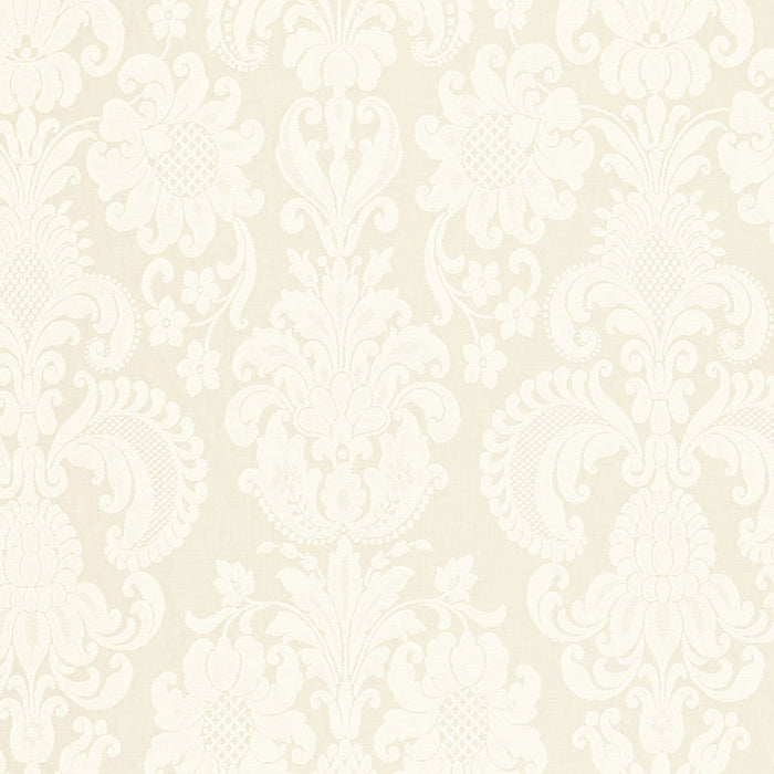 Schumacher Kirkmicha Jacquard Sheer Ecru Fabric 66371