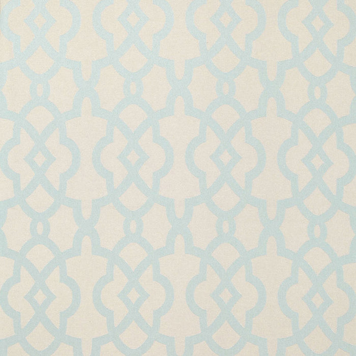 Schumacher Lincent Weave Aqua Fabric 66420
