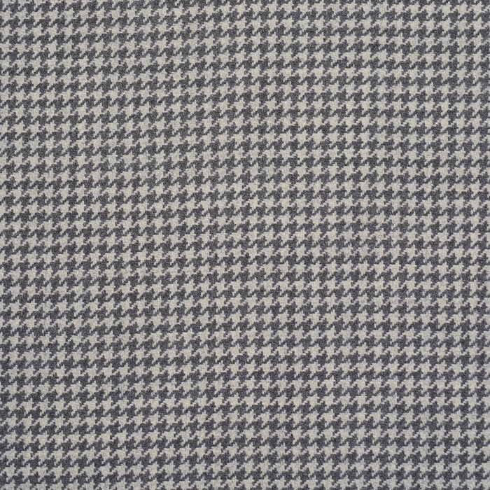 Schumacher Huston Wool Houndstooth Oxford Grey Fabric 66782
