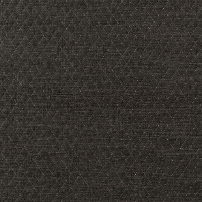 Schumacher Paley Quilted Velvet Smoke Fabric Sample 66920