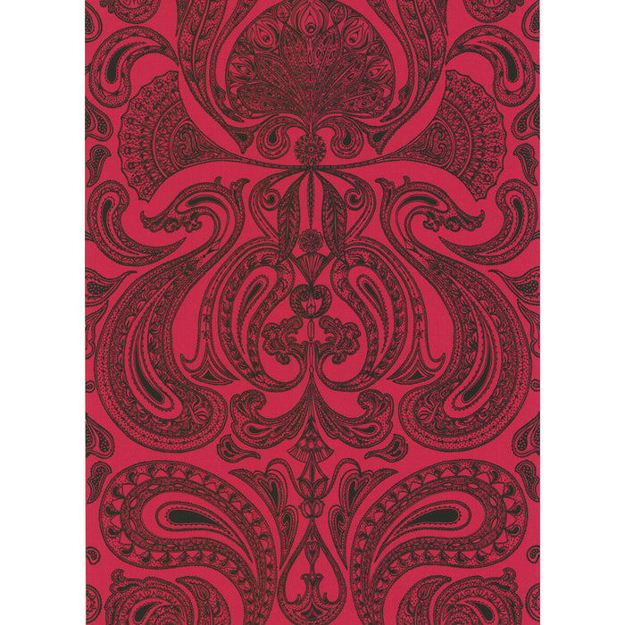 Cole & Son Malabar Red/Bla Wallpaper Sample 66/1008.CS.0