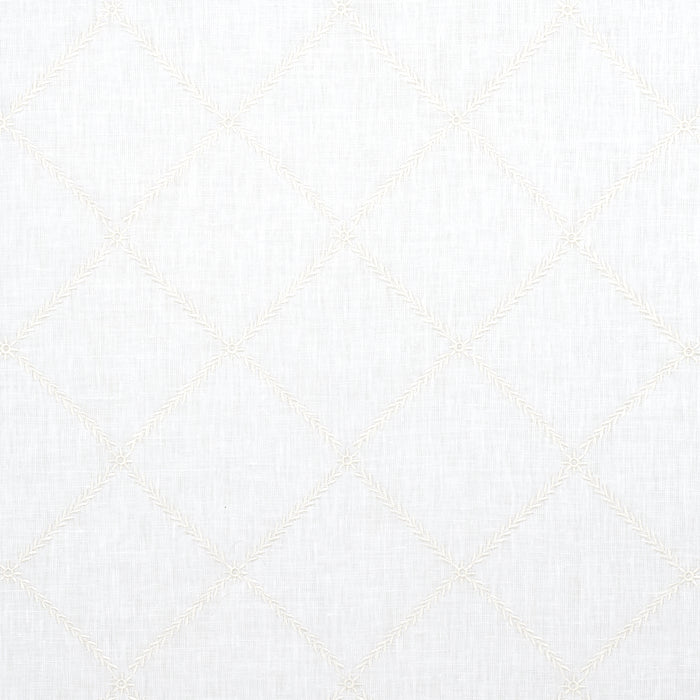 Schumacher Gemma Sheer Blanc Fabric 67180