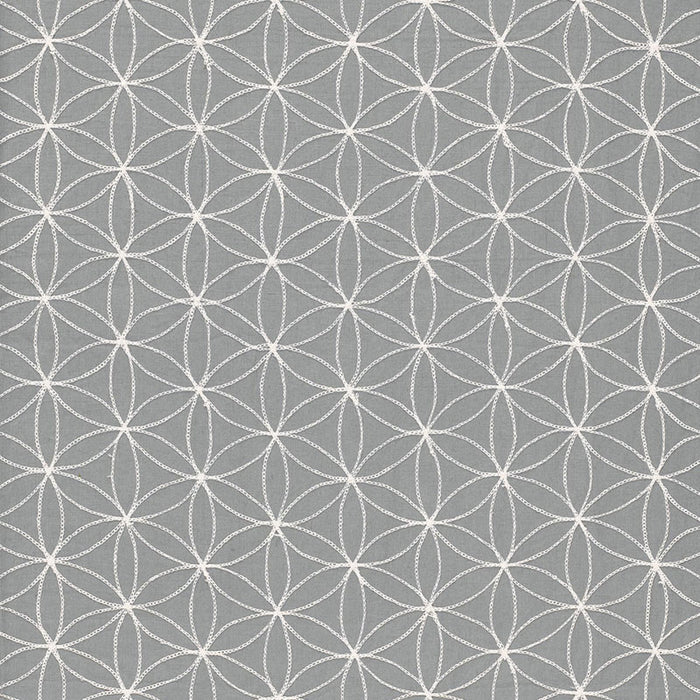Schumacher Kaleidoscope Smoke Fabric 67210
