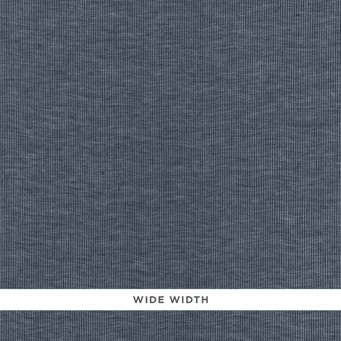 Schumacher Island Stripe Sheer Indigo Fabric 67400