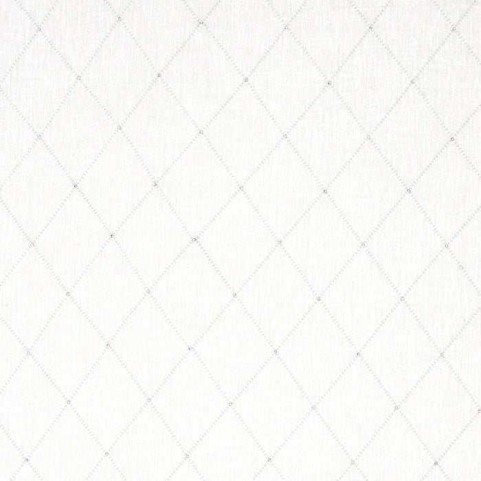 Schumacher Marquise Embroidered Sheer Pearl Fabric 68000
